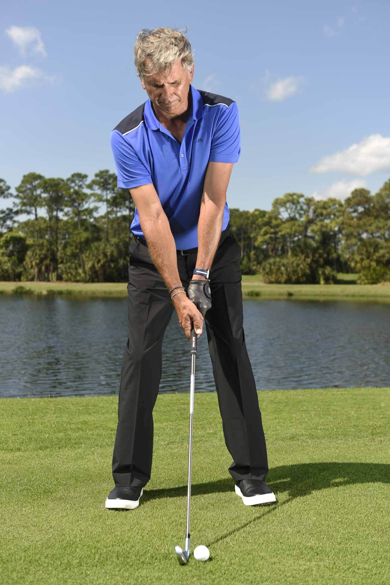 A postura perfeita no golfe