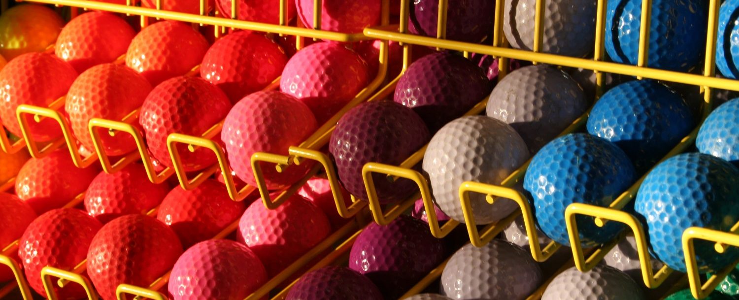 Minigolf balls